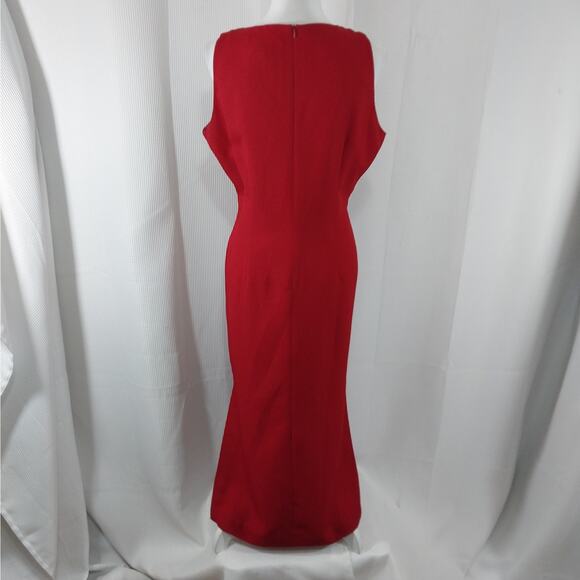 NWT! JESSICA HOWARD! RICH RED RIBBON TRIMMED 2 PC DRESS & JACKET SUIT SET! SZ 14 - Picture 6 of 10